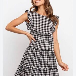 Black and White Gingham Dress
